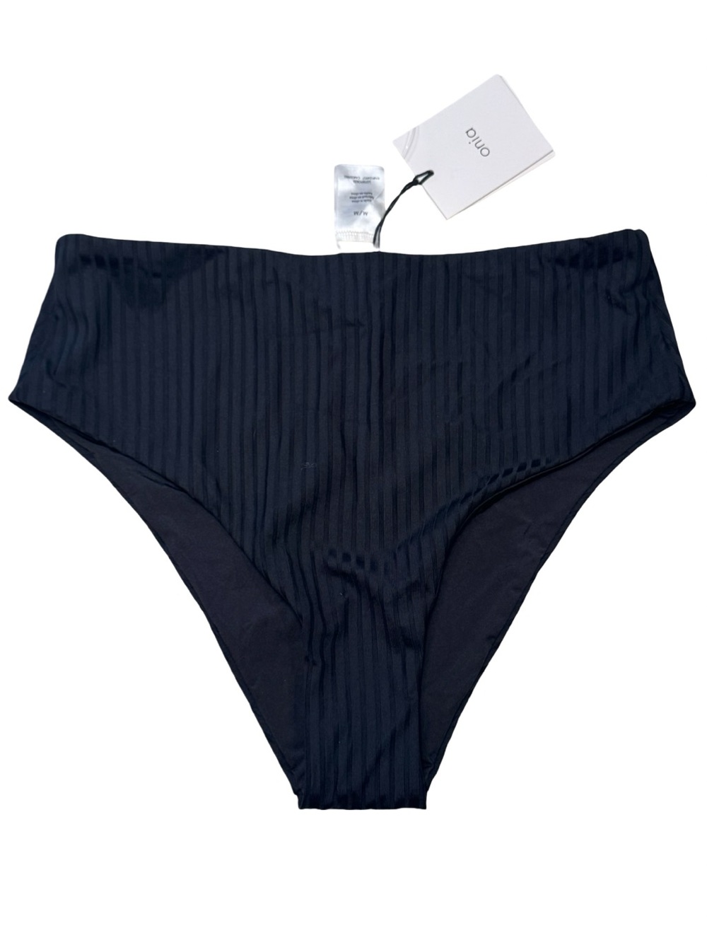 ◼️☀️◾️Onia Black Sabrina Bottom Ribbed High-Waist Bikini NWT ◾️☀️◼️